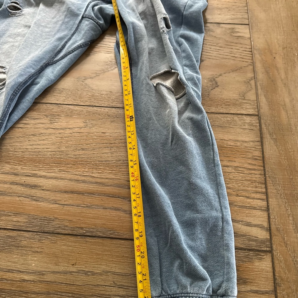 NSF Blue Distressed Joggers - Picture 6 of 8